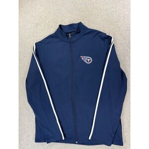 Tennessee Titans NFL Screened Logo Stadium Football Jacket (Men's Medium) Blue